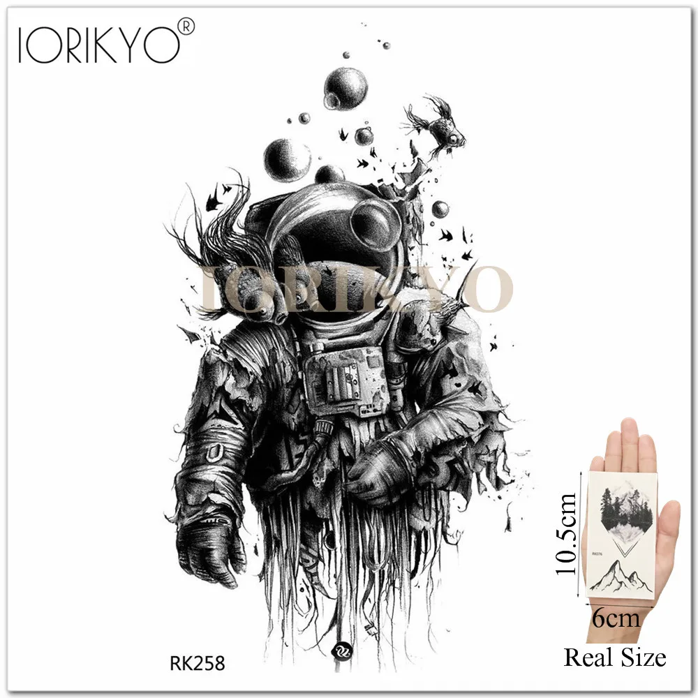 Модные водостойкие Временные татуировки наклейки на тело Вселенная Галактики