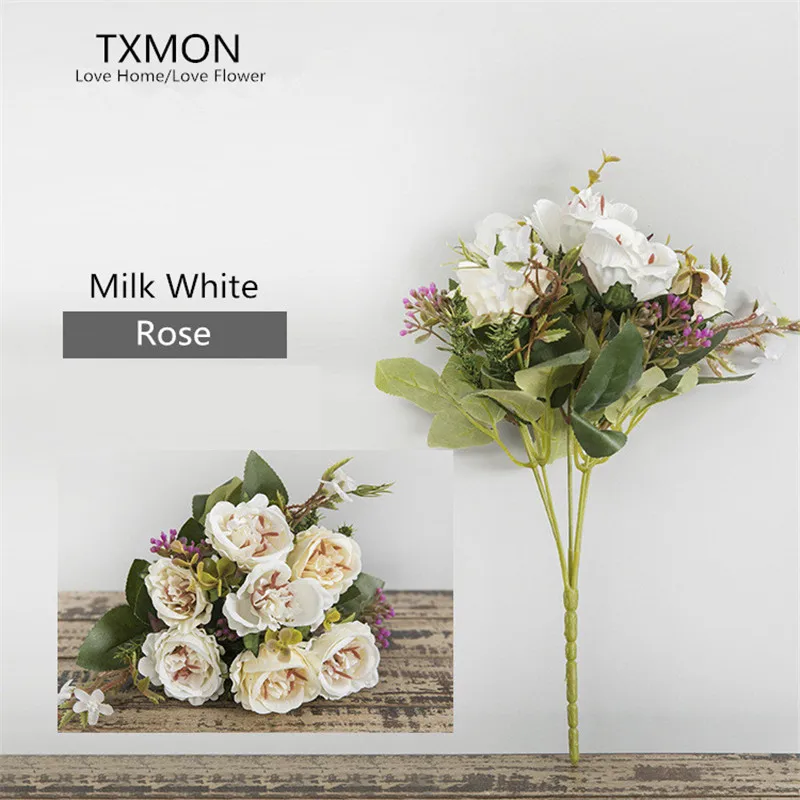 цветы искусственные сухоцветы Мэри Роуз Свадебные украшения шелковые букет