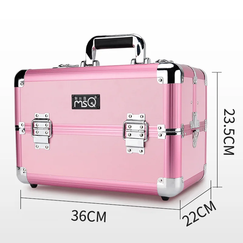 MSQ косметический Чехол полный Профессиональный для макияжа матовый пластиковый