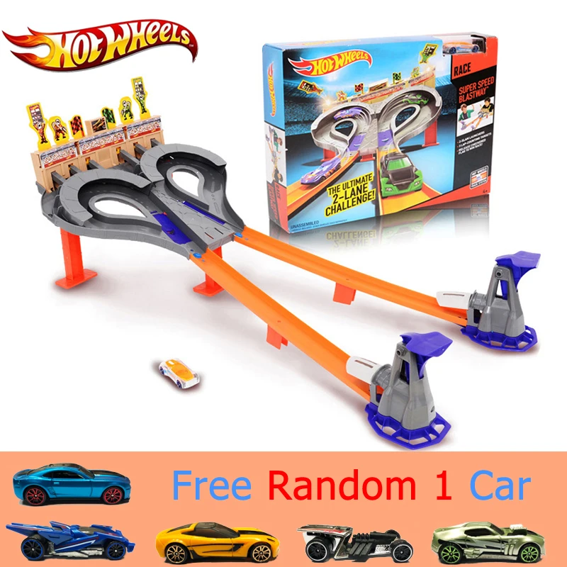 Оригинальная игрушка для спортивного трека Hot Wheels, ударопрочная забавная игрушка, высокое качество, подарочная коробка, автомобиль Hotwheels, режим трека CDL49 для детей