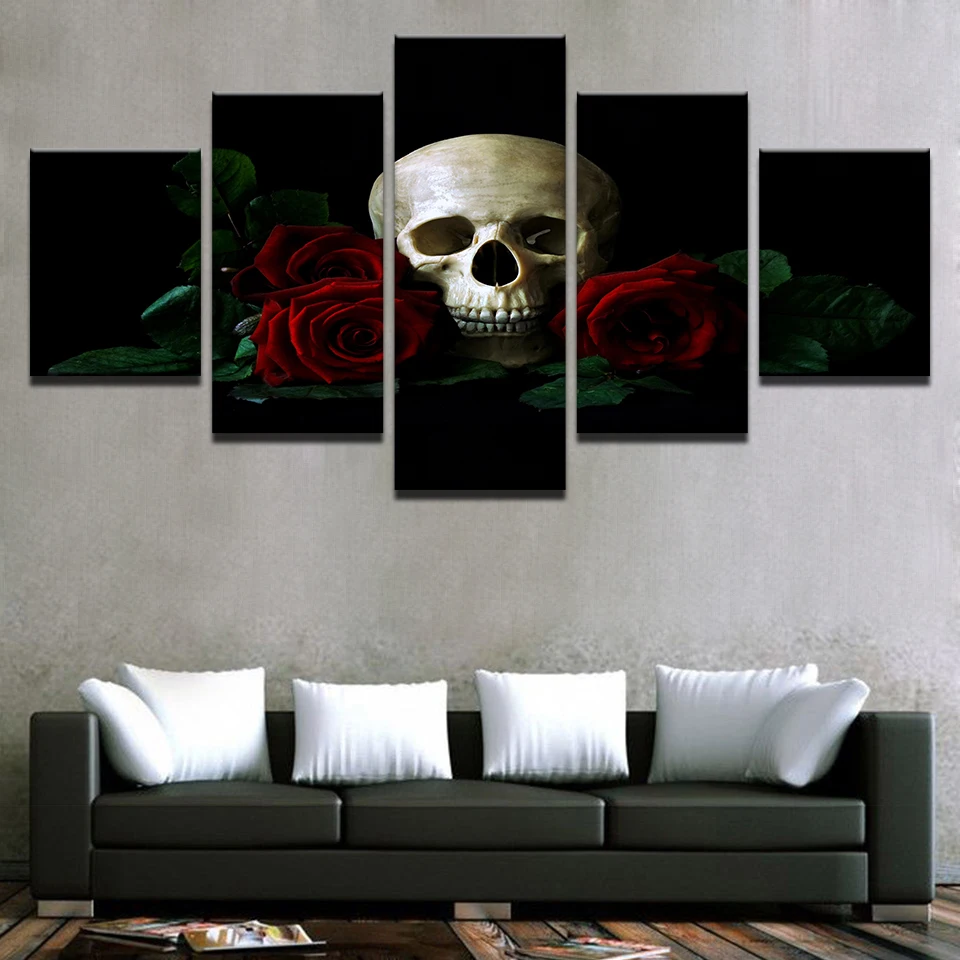 Современные HD принты картина рамка домашний декор холст картины 5 шт. красные