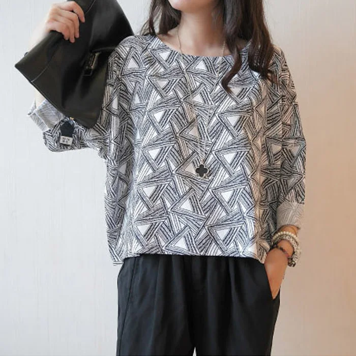 Женская свободная футболка с круглым вырезом и рукавом 2019|t-shirt women|t-shirt designt-shirt