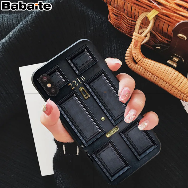 Babaite 221B Шерлок Холмс Новинка чехол для телефона Fundas чехол для iPhone X XS MAX 6 6s 7 7plus 8 8Plus 5 5S SE XR