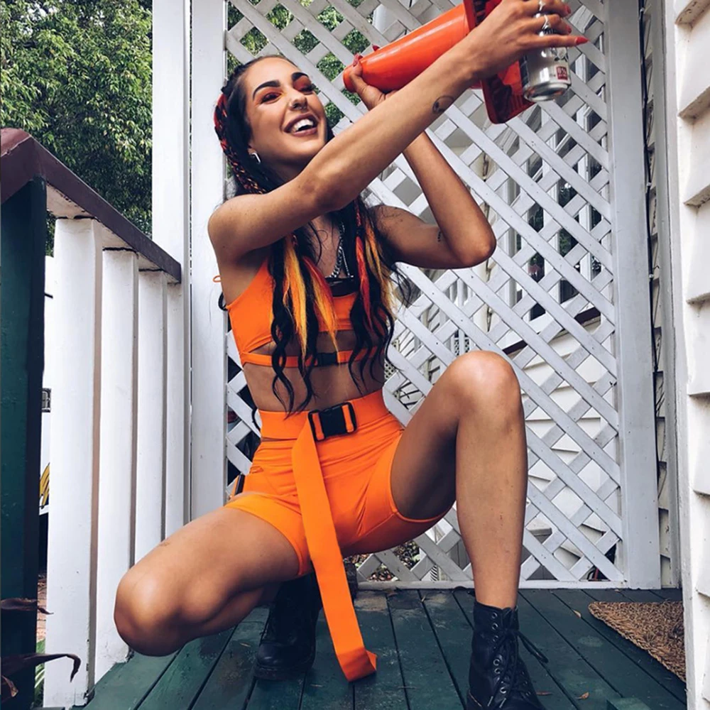 Женский комплект одежды из 2 предметов спортивный костюм с сумкой и пряжкой