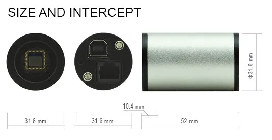 QHY5L-II M monocromo CMOS de la Cara Planetaria Autoguider 74% EQ QHY5L-II-M QHY5L-II-C