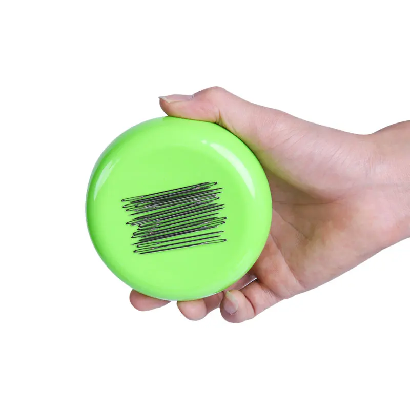 Магнитная коробка для иголок Pincushion Pin Caddy бумажный зажим держатель для нажимных штифтов DIY круглые швейные иглы чехол Pin Подушка Коробка для хранения