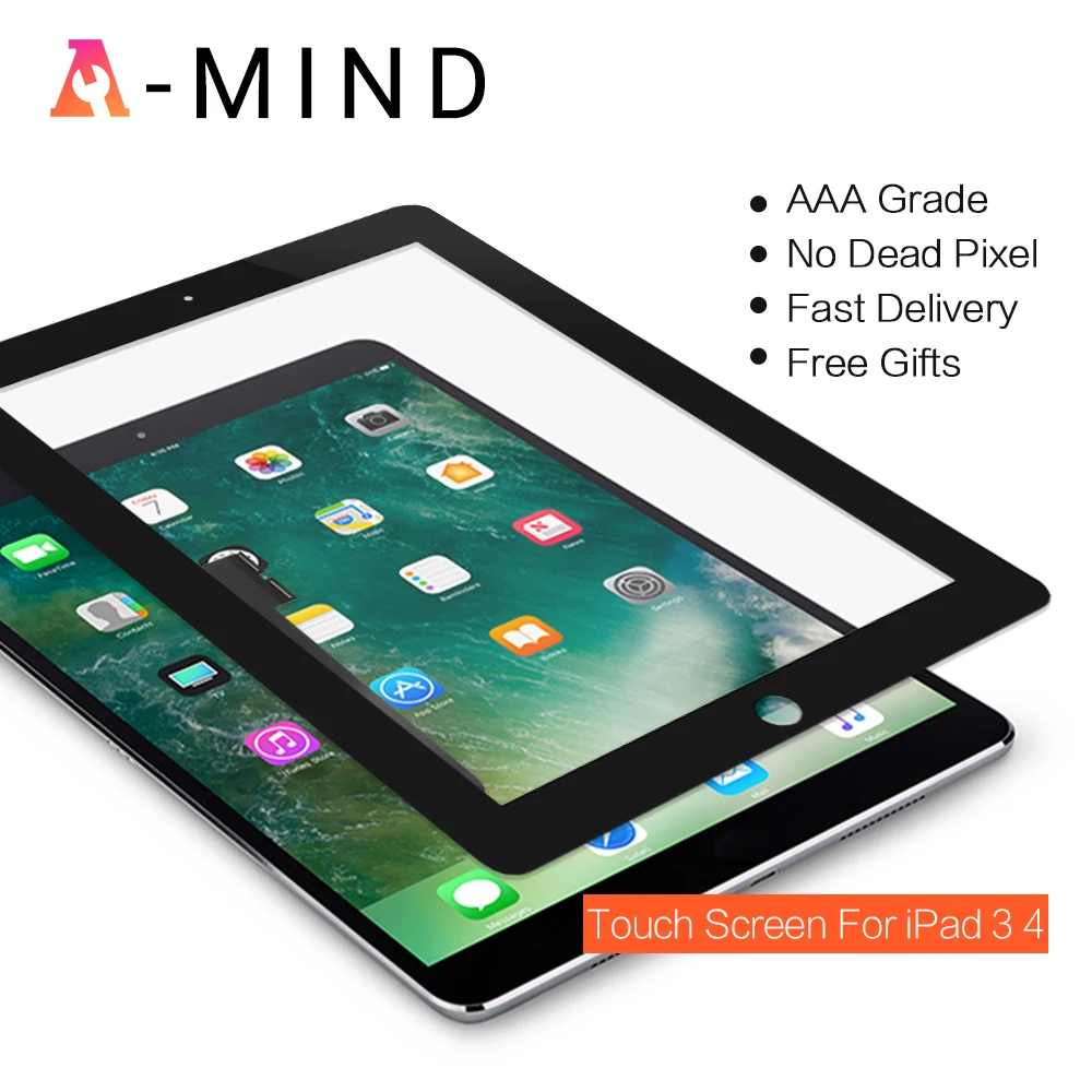 Для ipad 3 A1416 A1430 A1403 для iPad 4 A1458 A1459 A1460 Замена сенсорного экрана с домашней кнопкой