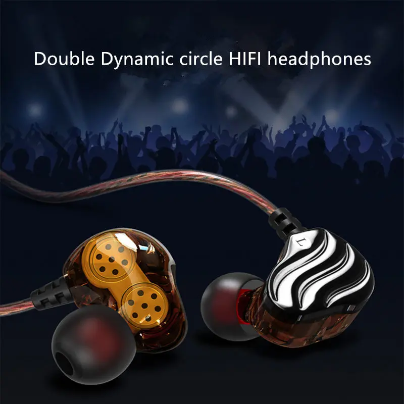 3 5 мм Проводная гарнитура наушники универсальные шумоподавление стерео Heave Bass HIFI