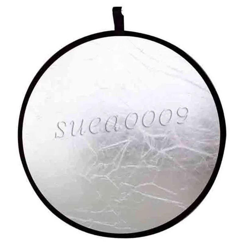 SUPON портативный 60 см 80 110 серебристый/белый 2 в 1 Круглый отражатель для студийной