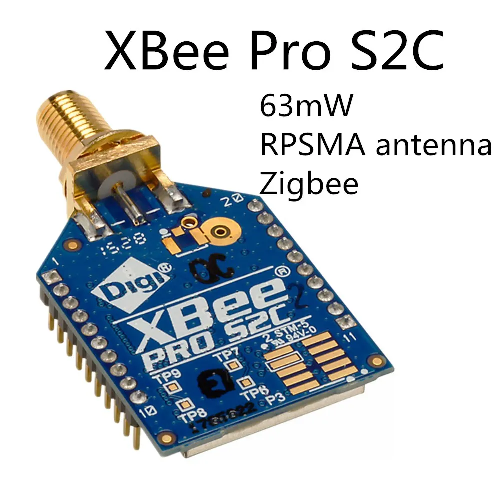 XBee Pro S2C RPSMA XBee PRO 900HP S3B XBee PRO S1 S2 S2C Zigbee беспроводной модуль USB адаптер xbee backplane - Цвет: XBee Pro S2C RPSMA