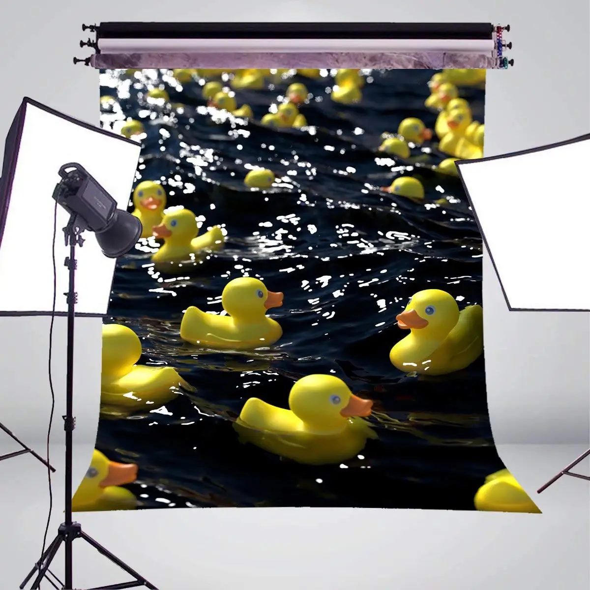 Водные игрушечные Уточки фон для фотосъемки Счастливый час обои детской спальни