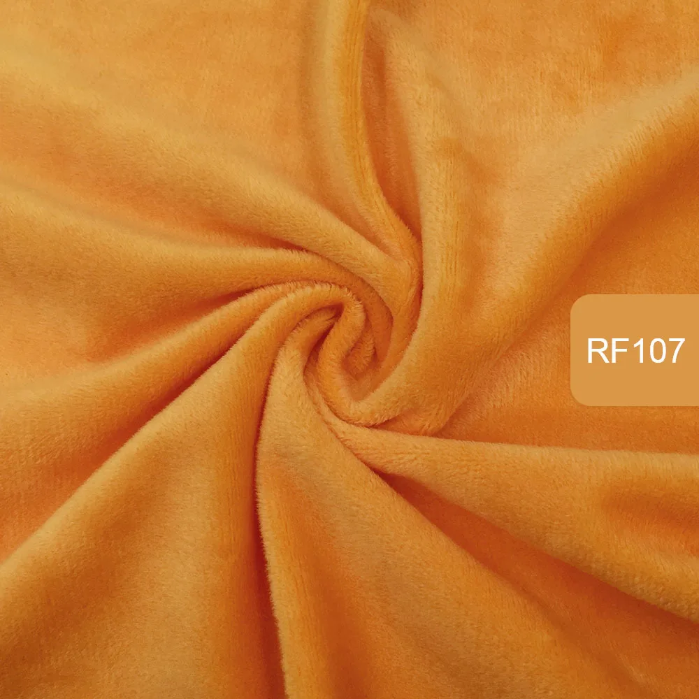 rf107 Zyfmptex 1 шт. Minky ткани для шитья ручной работы Домашний текстиль ткань для игрушек плюшевая ткань пэчворк сплошной цвет стиль 45*50 см - Цвет: rf107