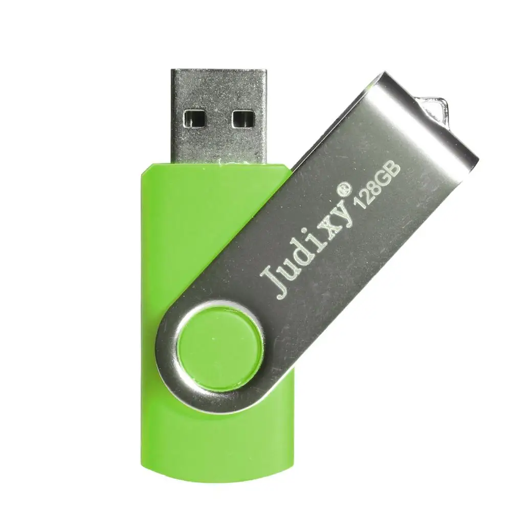Зеленый Judixy CJF0818 128G USB флэш-накопитель флеш-накопитель Флэшка u-диск - Цвет: Зеленый