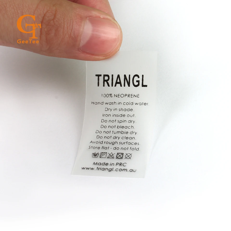 Индивидуальные ярлыки для костюмов из ТПУ с мягким прикосновением кожи