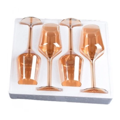 4 glass Высокое качество, покрытие, золотой цвет, бокал для вина, бессвинцовый кристалл, красное вино, бокал, бокал для вина большой емкости, бокал для вина и графин - Цвет: 4 glass
