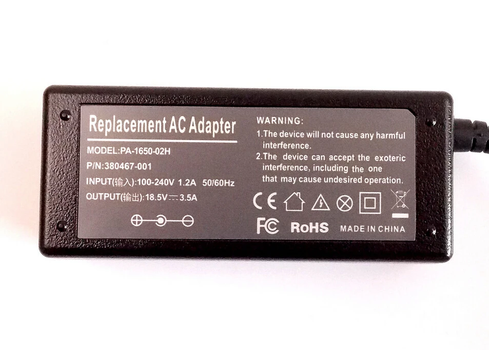 65W AC/DC Adapter Battery Charger Power For HP Compaq Presario C500 C700 | Электроника