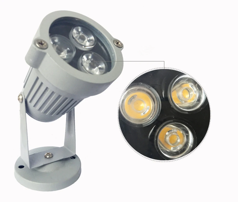 90 в 260 Led COB лужайки лампы 3 Вт подсветка для садовой дорожки и пруда Наружное