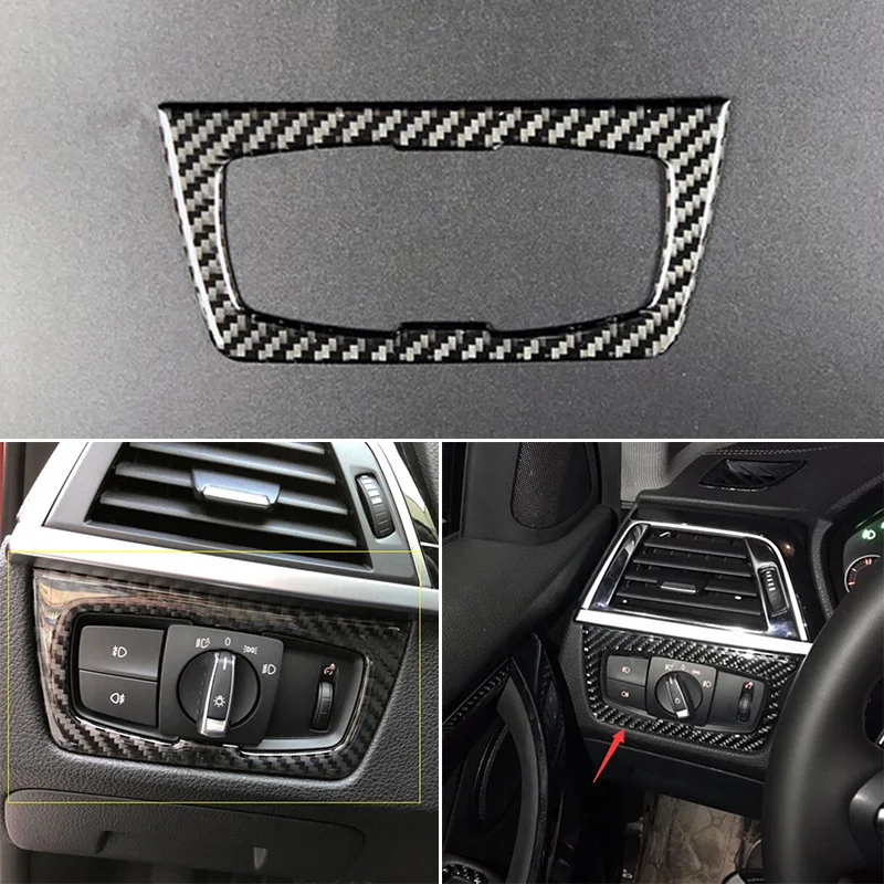 

Interior Dashboard Switch Cover For BMW 3 4 Series Light Carbon Fiber Fashion