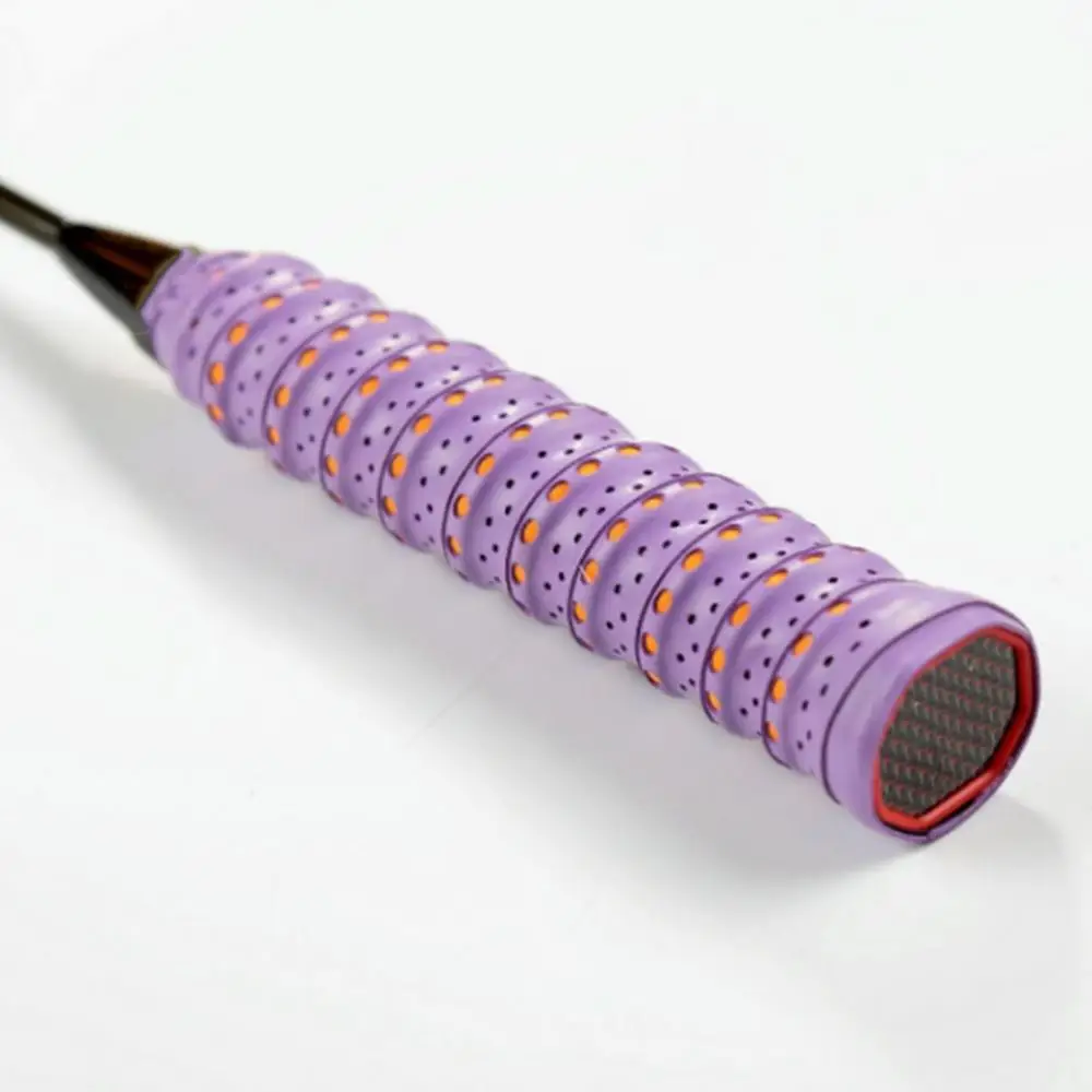 Purple 11 Цвета Нескользящие ракетки более сцепление рулон Теннис Бадминтон Сквош ручка лента, ракетка для игры в бадминтон тренировочный пояс - Цвет: Purple