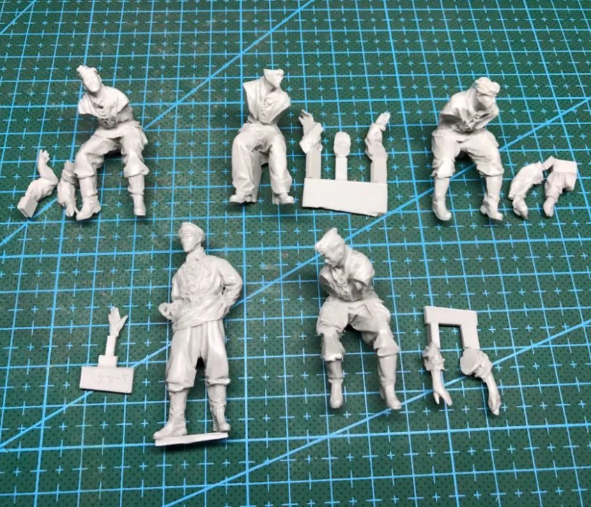 1/35 модельная фигурка из смолы комплект нераскрашенный 00393|Наборы для сборки