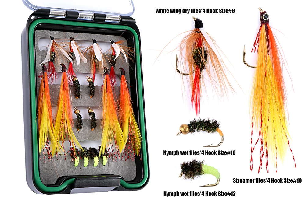 Удочка и Катушка Goture Fly Combo Set 5/6 7/8 100 футов Вес вперед основная леска/леска Leader Line +