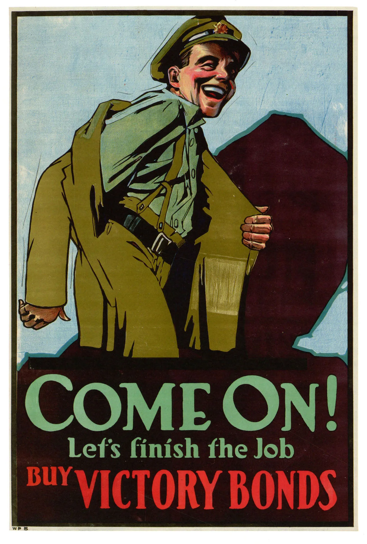 Винтаж WW1 пропаганда плакат канадский давайте закончить работу классический