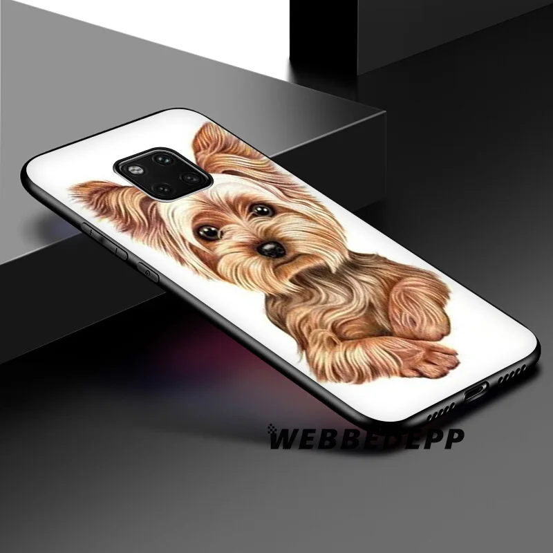 WEBBEDEPP Yorkshire terrier Dog Cute Soft Silicone Case for Huawei Honor Mate 20 10 8X 8C 8 6A 7A 7X 7C Lite Pro TPU |
