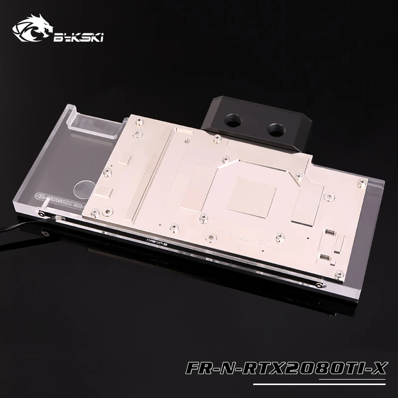 BYKSKI для NVIDIA RTX 2080Ti/2080 Founders Edition с бэкплейтом. Медный водоблок полным покрытием. P/N: FR