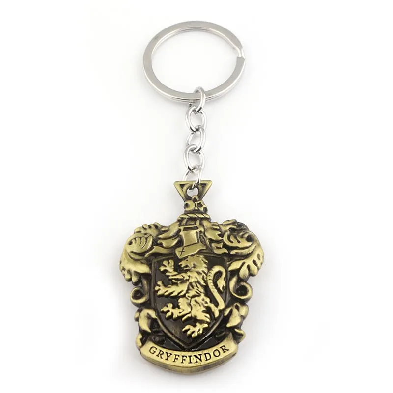 K458 SG брелки для ключей HP Hogwarts School Bagde Gryffindor Lion Hufflepuff Badger Ravenclaw Eagle змея «Слизерин» кулон мужской брелок подарок - Цвет: K458