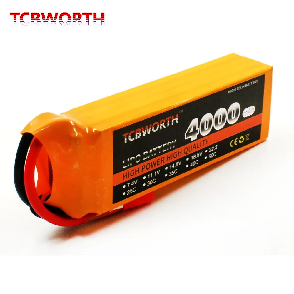 TCBWORTH 4S 14 8 V 4000 мА/ч 35C Max 70C RC самолет LiPo Батарея для вертолет Квадрокоптер