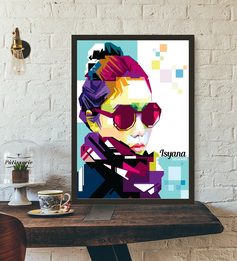Isyana Sarasvati Wall Art Paint Decor Canvas Poster Oil Paintings for Living Room No Frame | Дом и сад