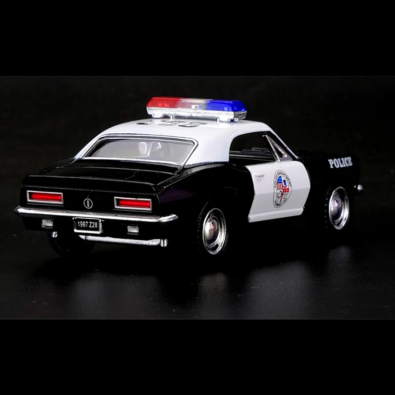 Kinsmart 1:37 1967 Chevrolet Camaro Z/28 полицейский игрушечный автомобиль сплав литья под