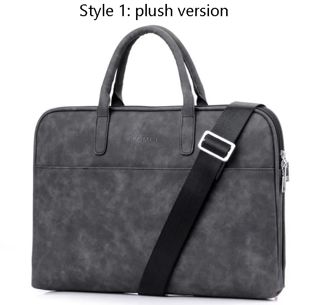 Style 1-plush Laptop15.6 сумки деловые мужские женские Портфель Сумка для нейлонового ноутбука Повседневная мужская сумка через плечо сумки для деловых мужчин t - Цвет: Style 1-plush