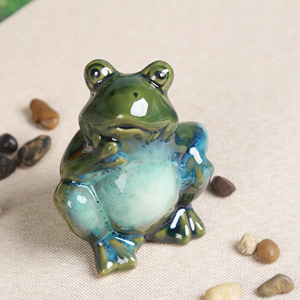 Лягушка движения сенсор статуя керамика лягушка Статуэтка для сада сад газон