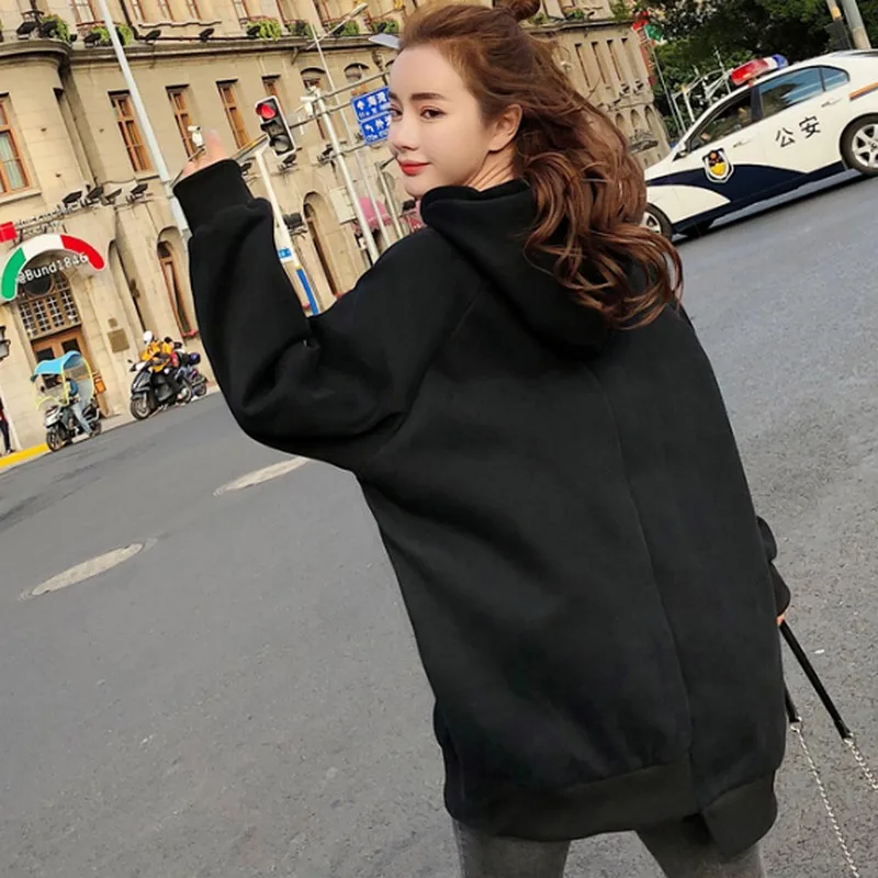 Осенне зимние женские толстовки с принтом несимметричный свитшот в стиле