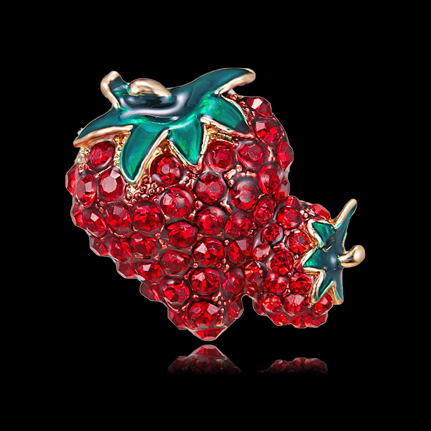 Rinhoo трендовые эмалированные броши для мужчин и женщин с Красной клубникой, Классическая Брошь с фруктами для свадьбы, вечерние, банкета, женские аксессуары