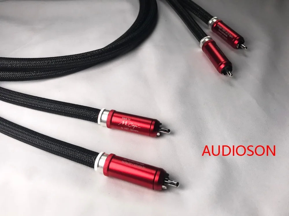 Hi End Fi RCA соединительный кабель Используйте WBT для штепсельной вилки