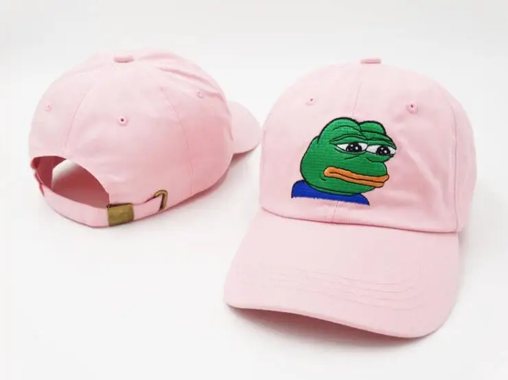 

Sad Frog Embroidery Adjustable Baseball Cap