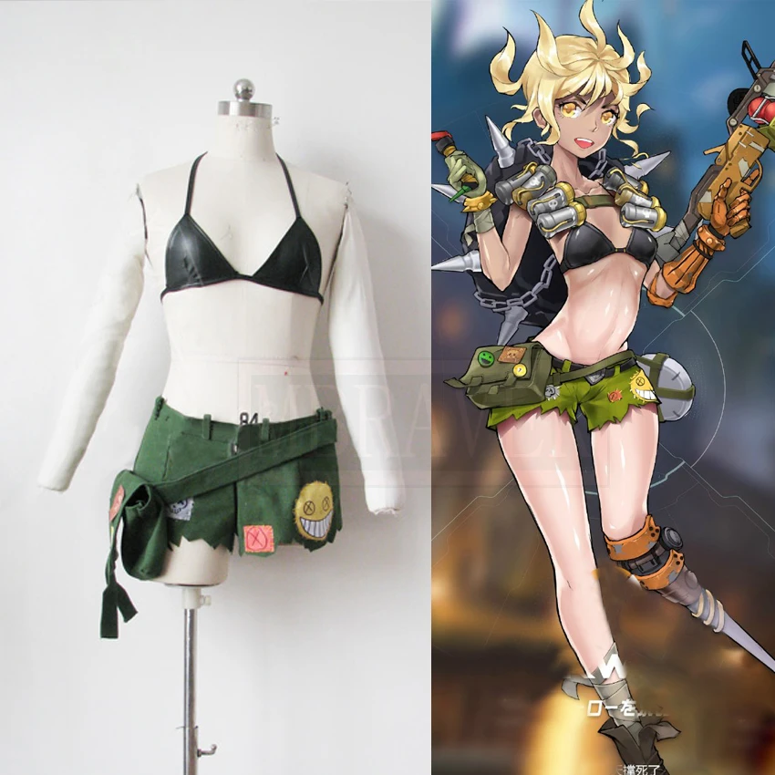 OW Jamison Fawkes Junkrat Costume Halloween Carnival Cosplay Outfit Sex Reversion Cosplay Costume Custom Made Any Size