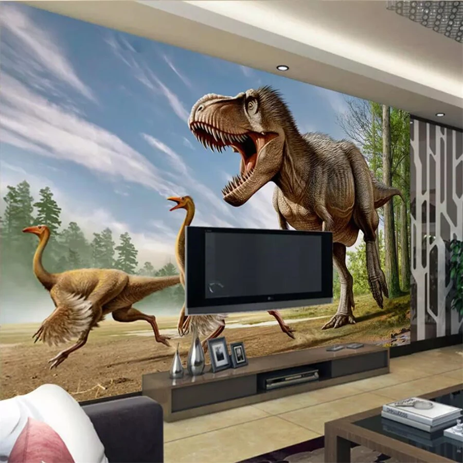 Beibehang пользовательские обои большой Фреска 3d фото фрески динозавр фон для