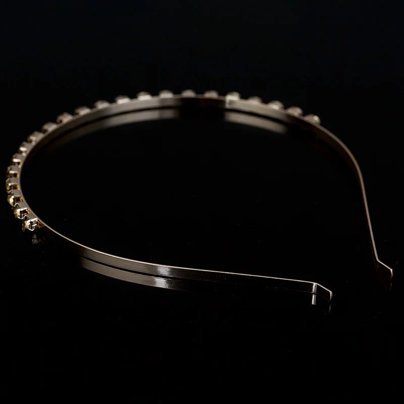 Новинка модная тиара золотые повязки для волос с кристаллами в корейском летнем