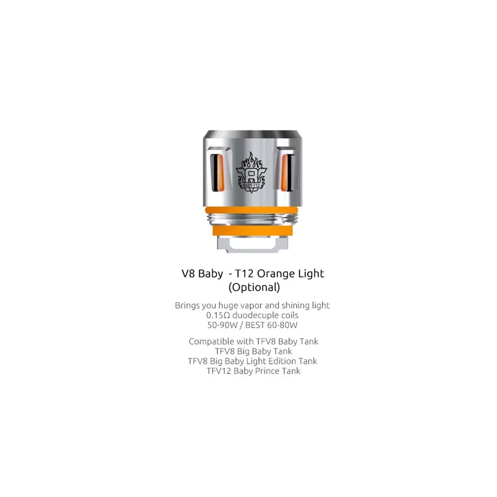 (RU Warehouse) SMOK TFV8 Baby Coil Head V8 T12 Red Light T8 T6 X4 Q2 M2 Mesh For X-PRIV Mag Kit TFV12 Prince Tank | Электроника