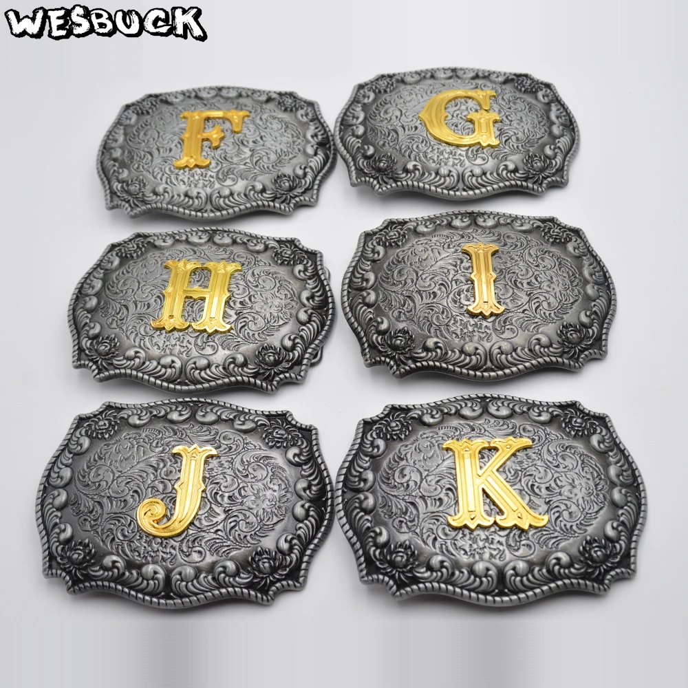 Бренд WesBuck буквы F H I J K L M N O P R S T U W Y Пряжки для ремня