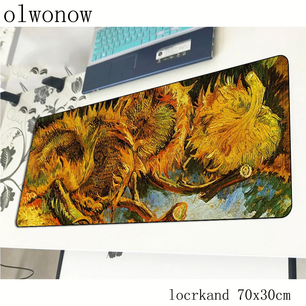 

van gogh pad mouse best seller computer gamer mouse pad 70x30cm padmouse big Popular mousepad ergonomic gadget office desk mats