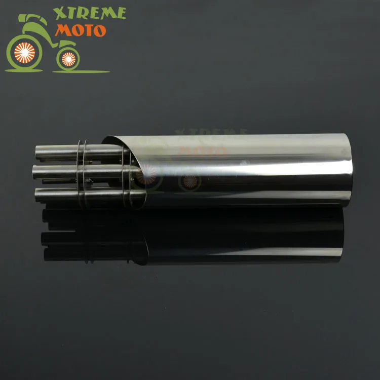 Универсальный глушитель выхлопной трубы из нержавеющей стали вращающийся для