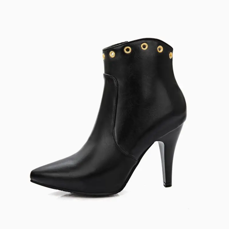 Женские зимние ботинки с пряжкой на каблуке молнии|fashion winter boots|winter bootsboots for woman |