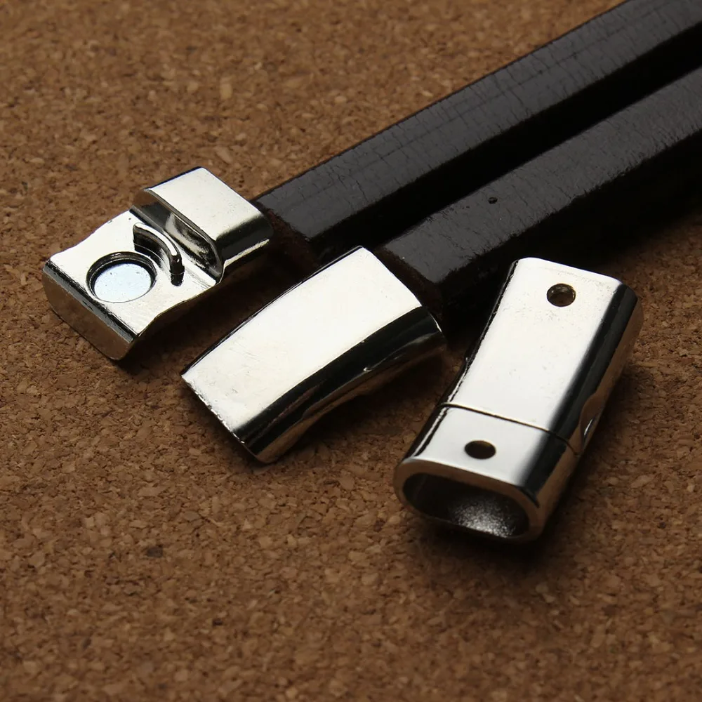 

5pcs/lot Hole 10x4.5mm Rhodium Strong Magnetic Clasps for Necklace Bracelet Chain Buckle Hook Clasps Jewelry Making Findings