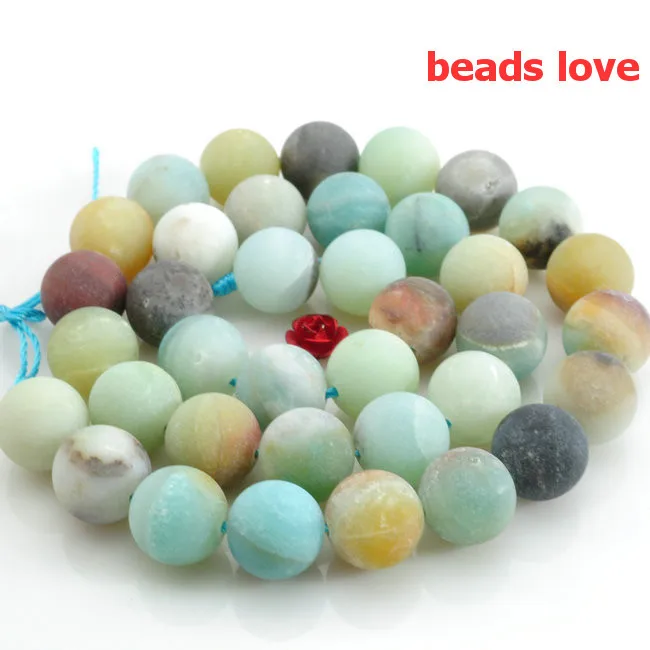 Женские круглые бусины Amazonite для изготовления ювелирных изделий 4/6/8/10/12 мм