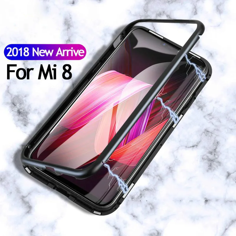 Металлический корпус Mi 8 8SE алюминиевый магнитный адсорбционный чехол для Xiaomi Mi8 SE