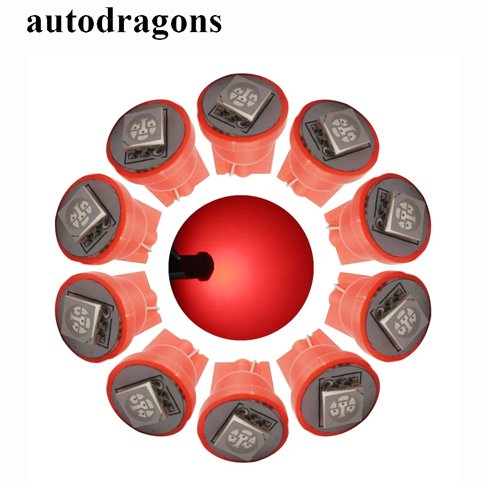 100 шт./упаковка светодиодные лампы autodragon 5050 SMD 6 3 В AC 555|pinball led|led wedge bulbpinball led bulbs |